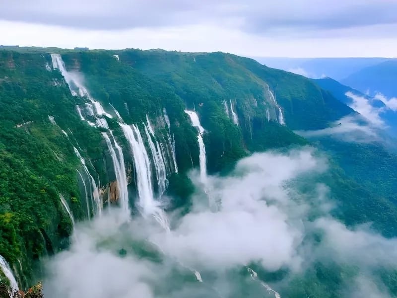 Beautiful mountains and lake